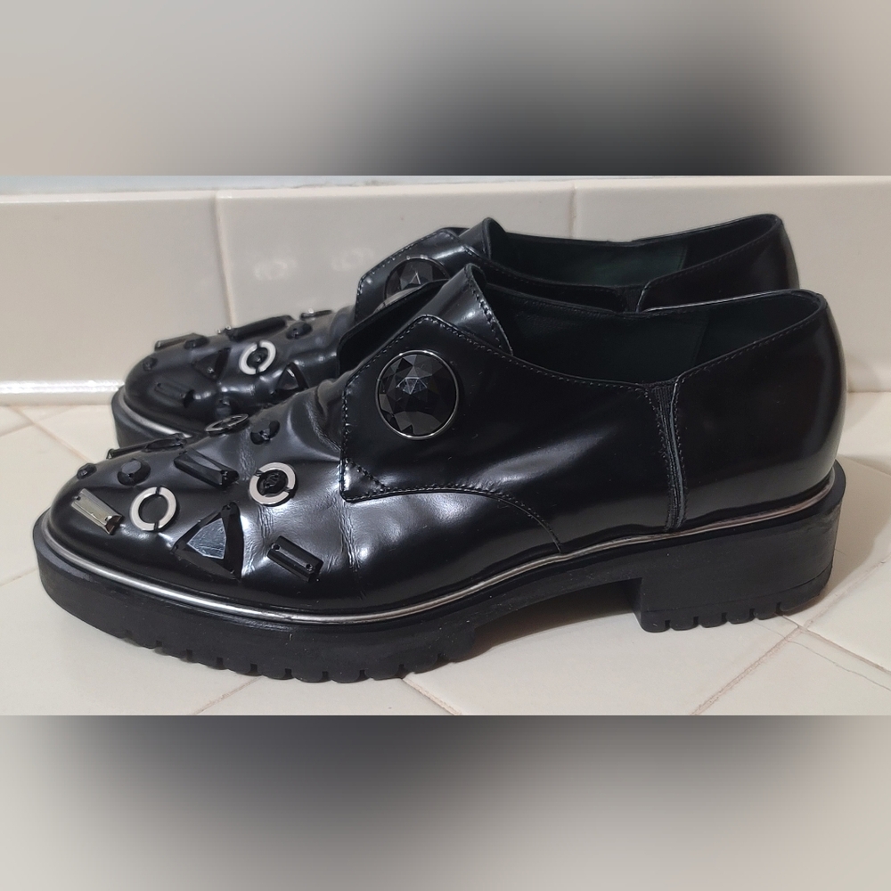 Martina Grasselli For Max&Co Luxury Derby Shoes Women's Size EU 39/ US 8.5